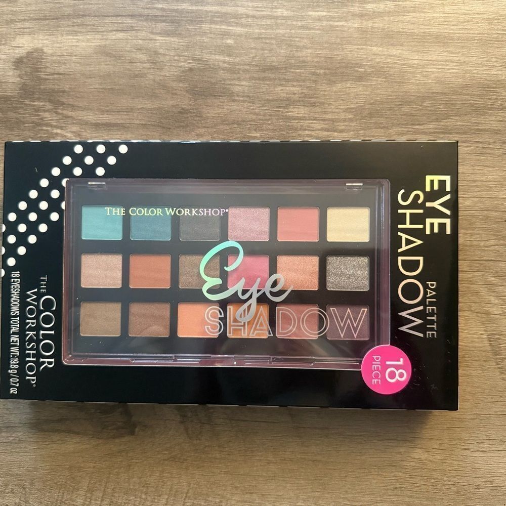 Vibrant Multi Colored Eyeshadow Palette with Shimmery Finishes